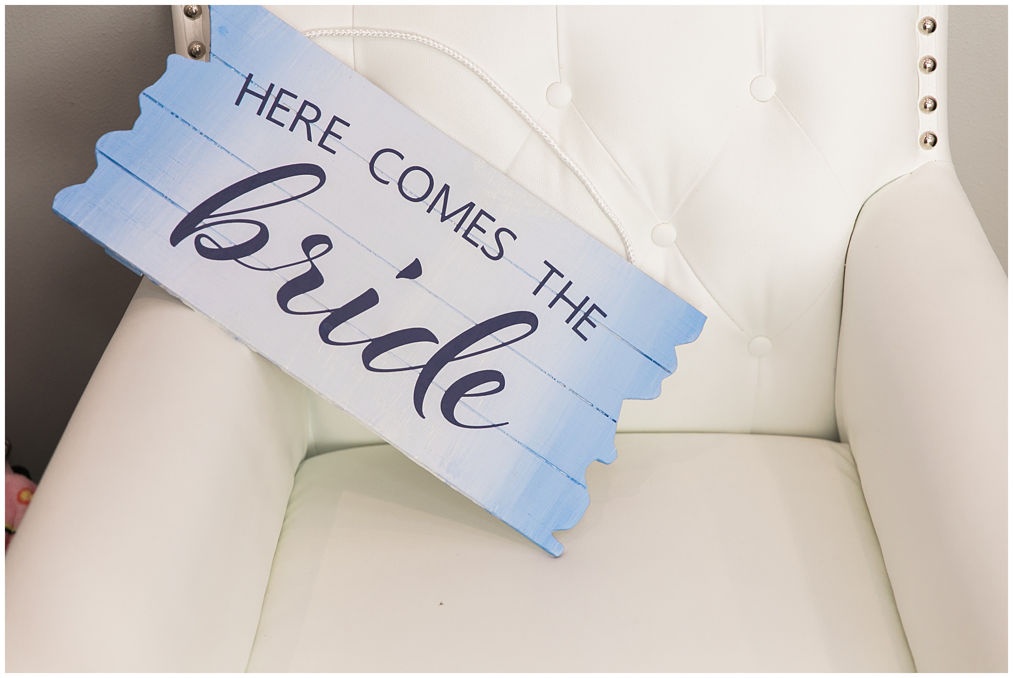 here come the bride sign