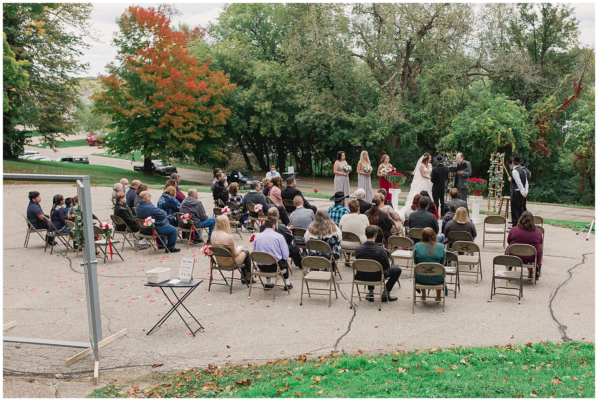 Holzing Lodge Wedding Winona, MN