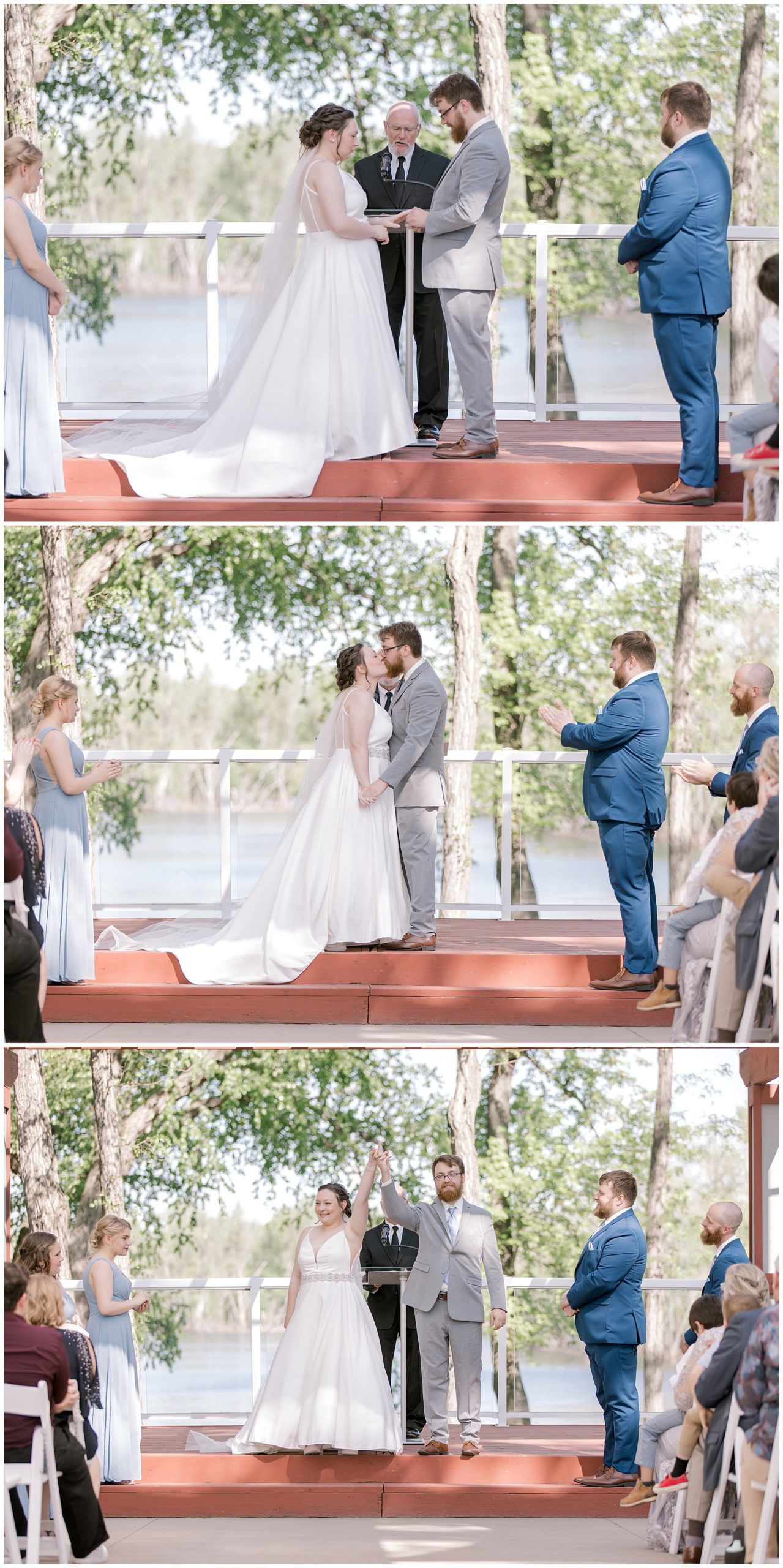 Celebrations on the River wedding by Volkman Photography